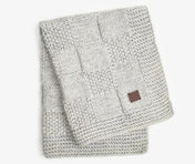 Dog blanket "Chess" - gray (100 × 80 cm)