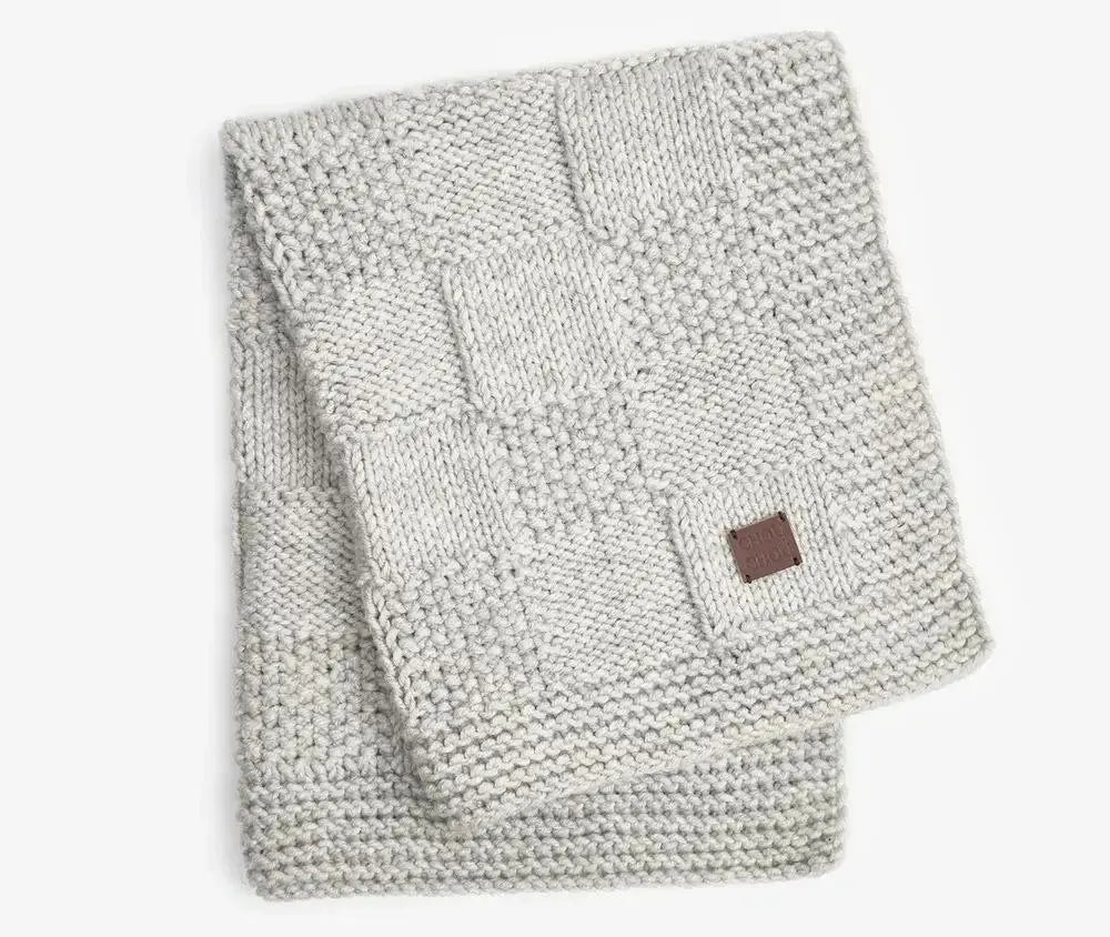 Dog blanket "Chess" - gray (100 × 80 cm)