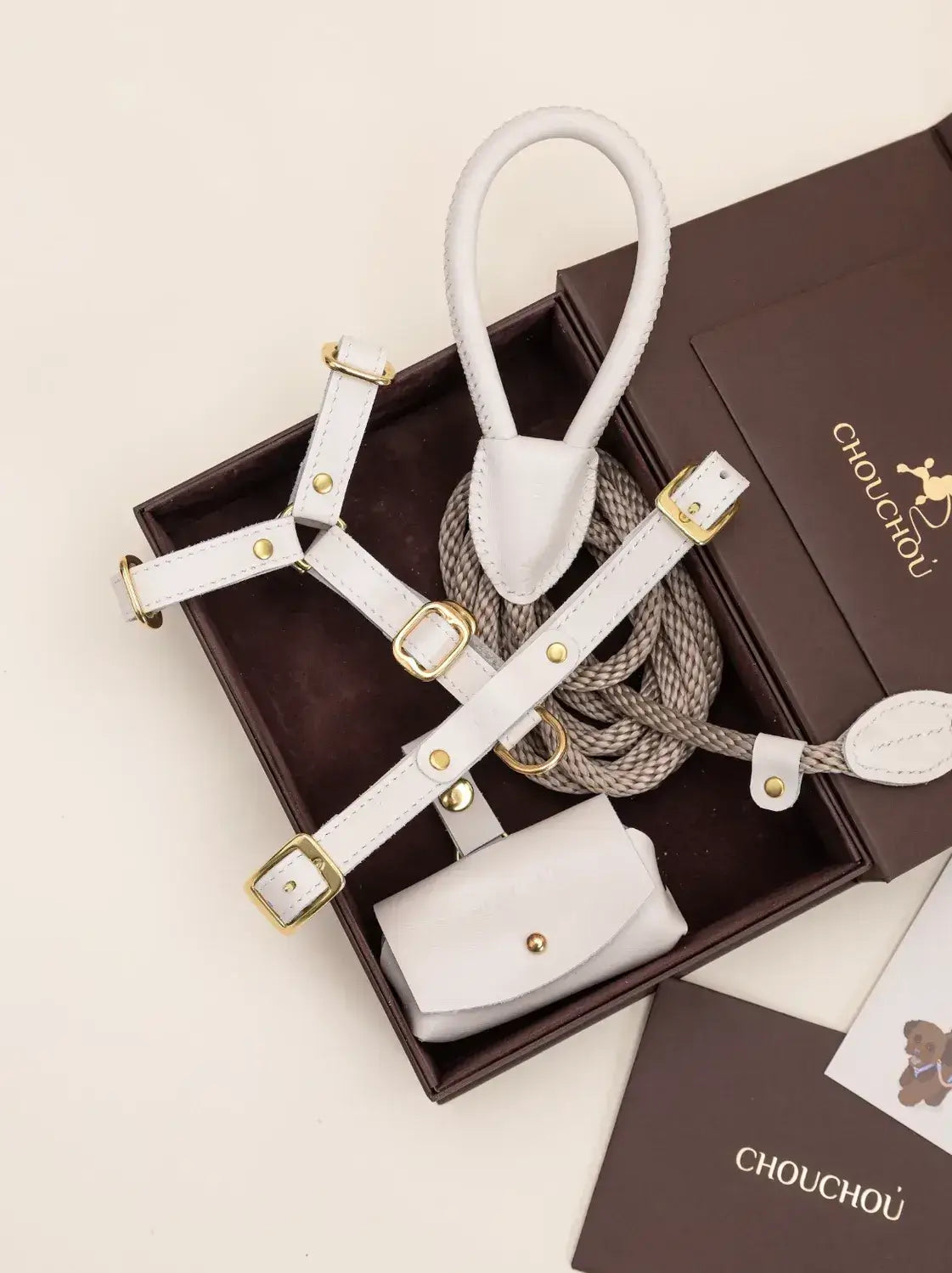 A luxurious set of dog accessories - handmade, premium