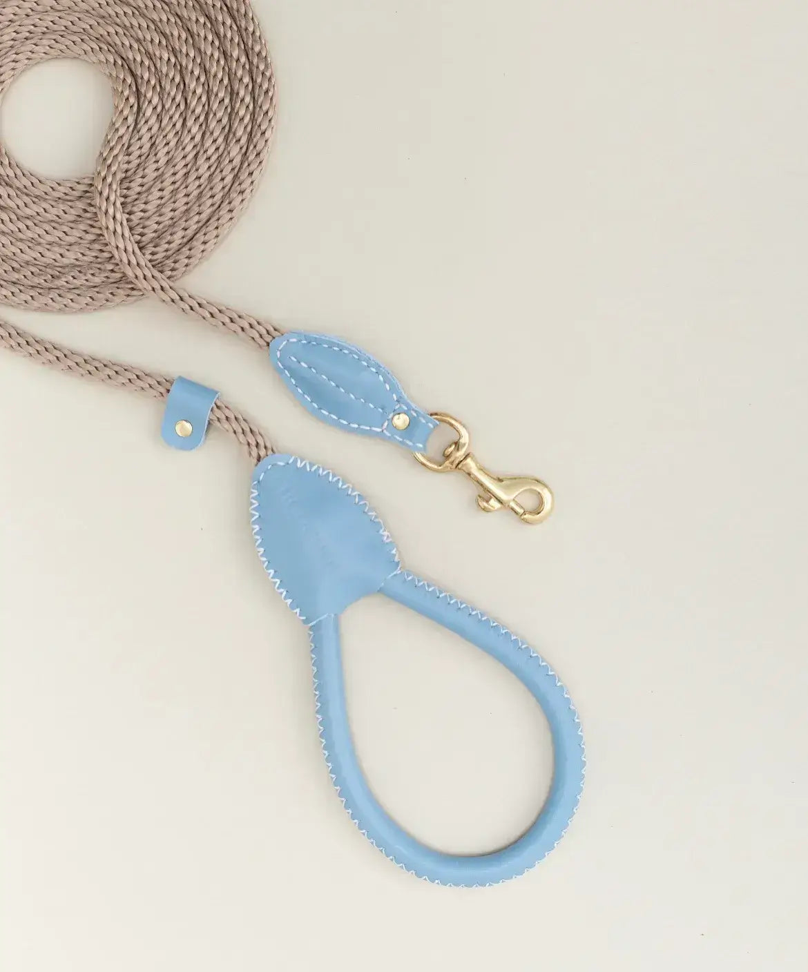 Almond Luxury Collar, Classy Leash and Case – Premium Handmade Dog Set