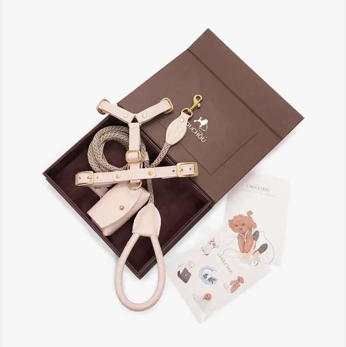 A luxurious set of dog accessories - handmade, premium