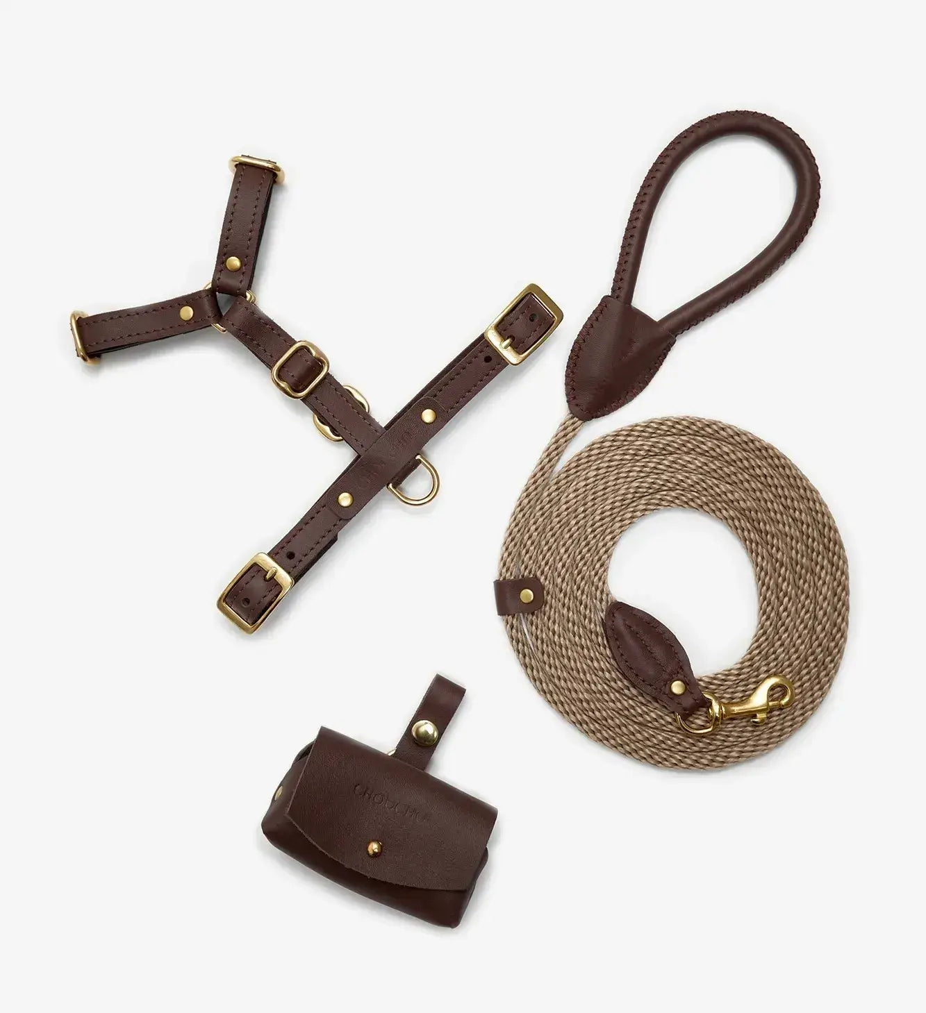 A luxurious set of dog accessories - handmade, premium