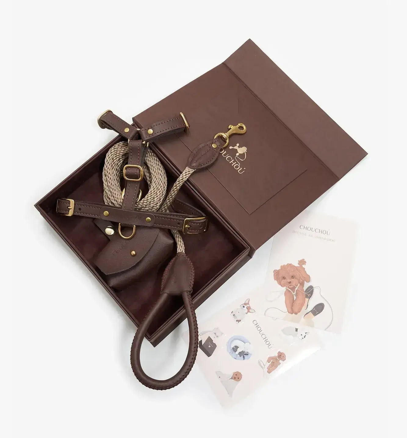 A luxurious set of dog accessories - handmade, premium