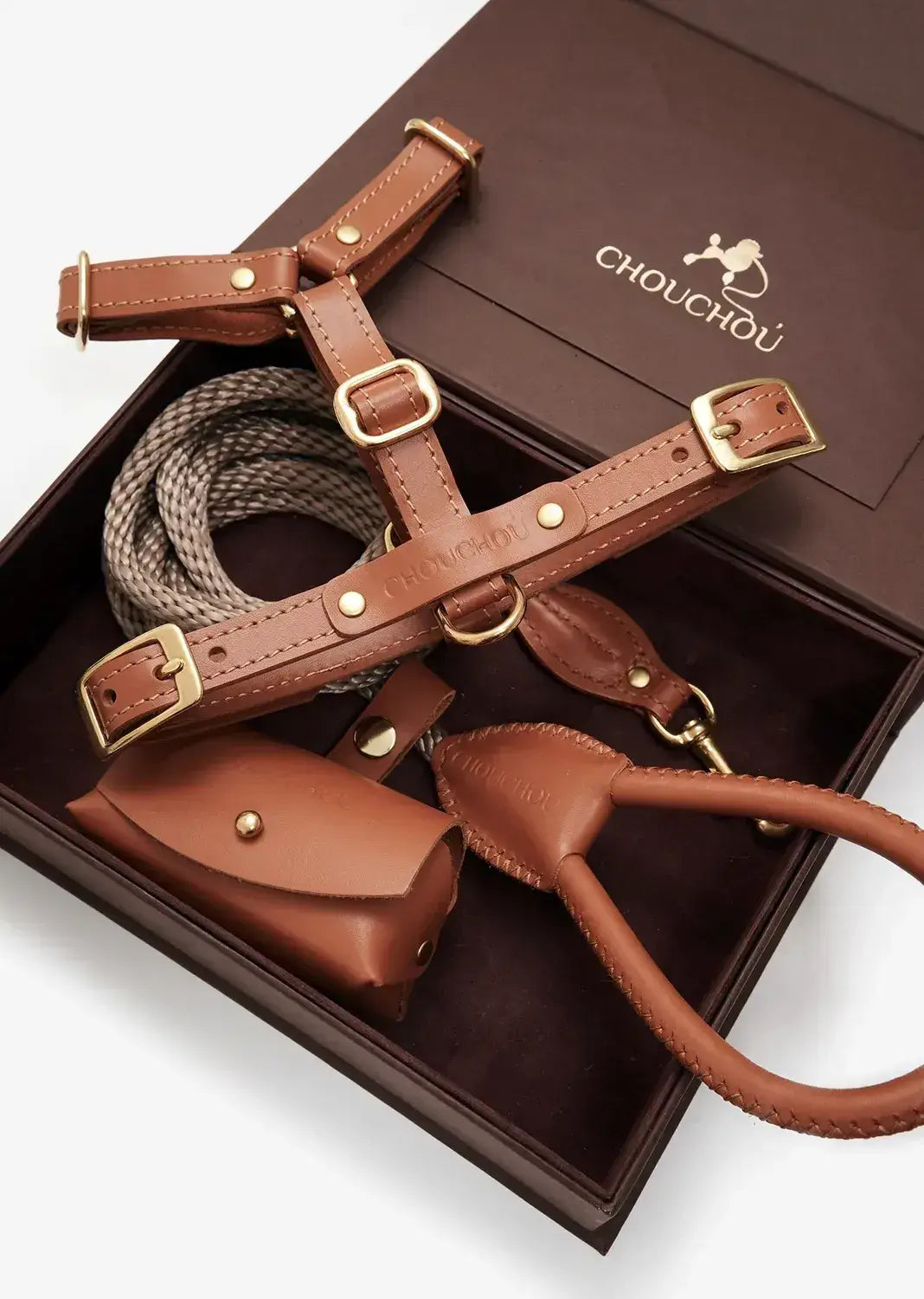 A luxurious set of dog accessories - handmade, premium