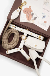 A luxurious set of dog accessories - handmade, premium