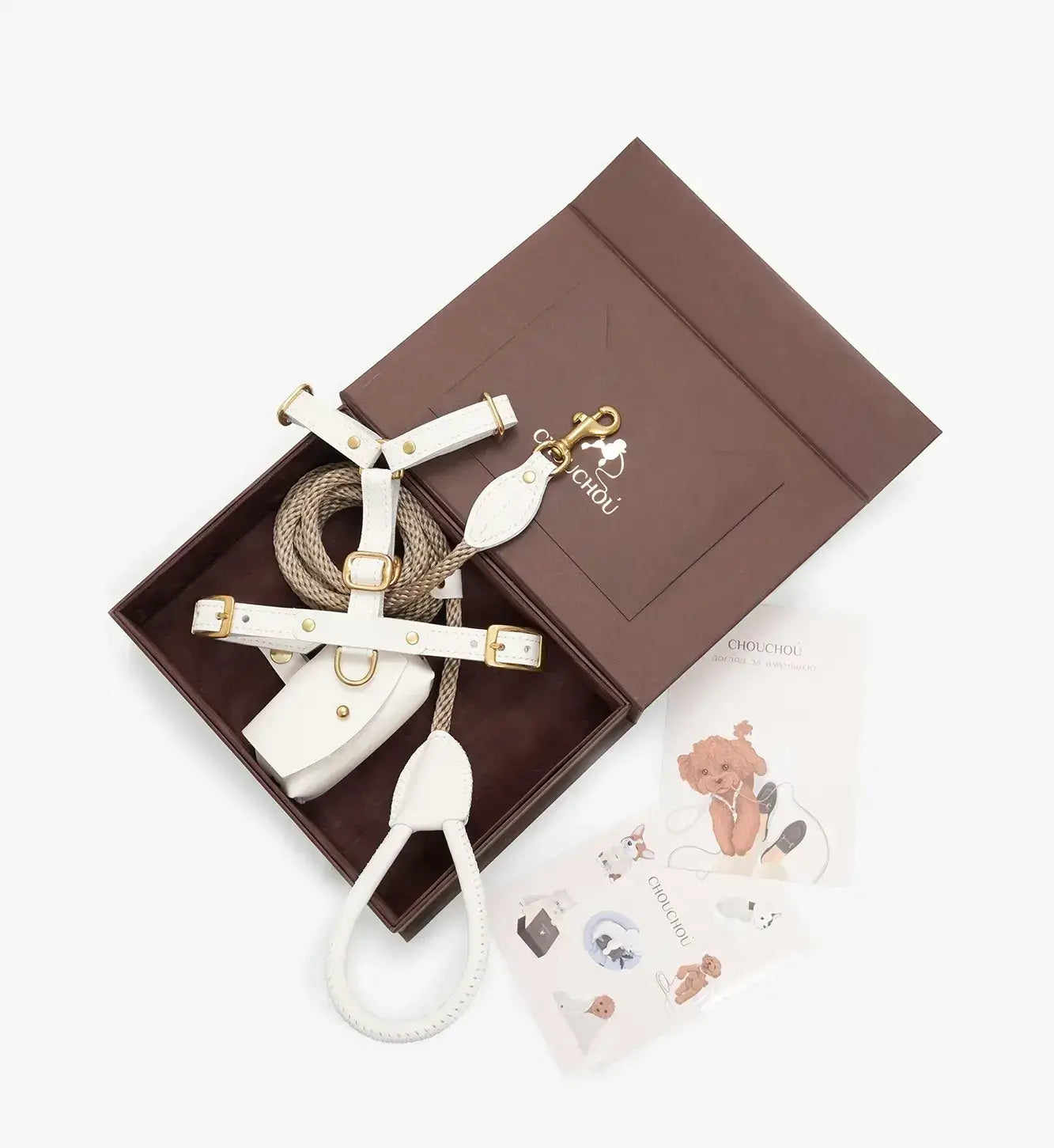 A luxurious set of dog accessories - handmade, premium