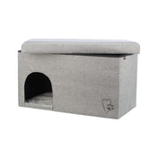 Kimy's closed bed, light gray, 72 × 40 × 40 cm