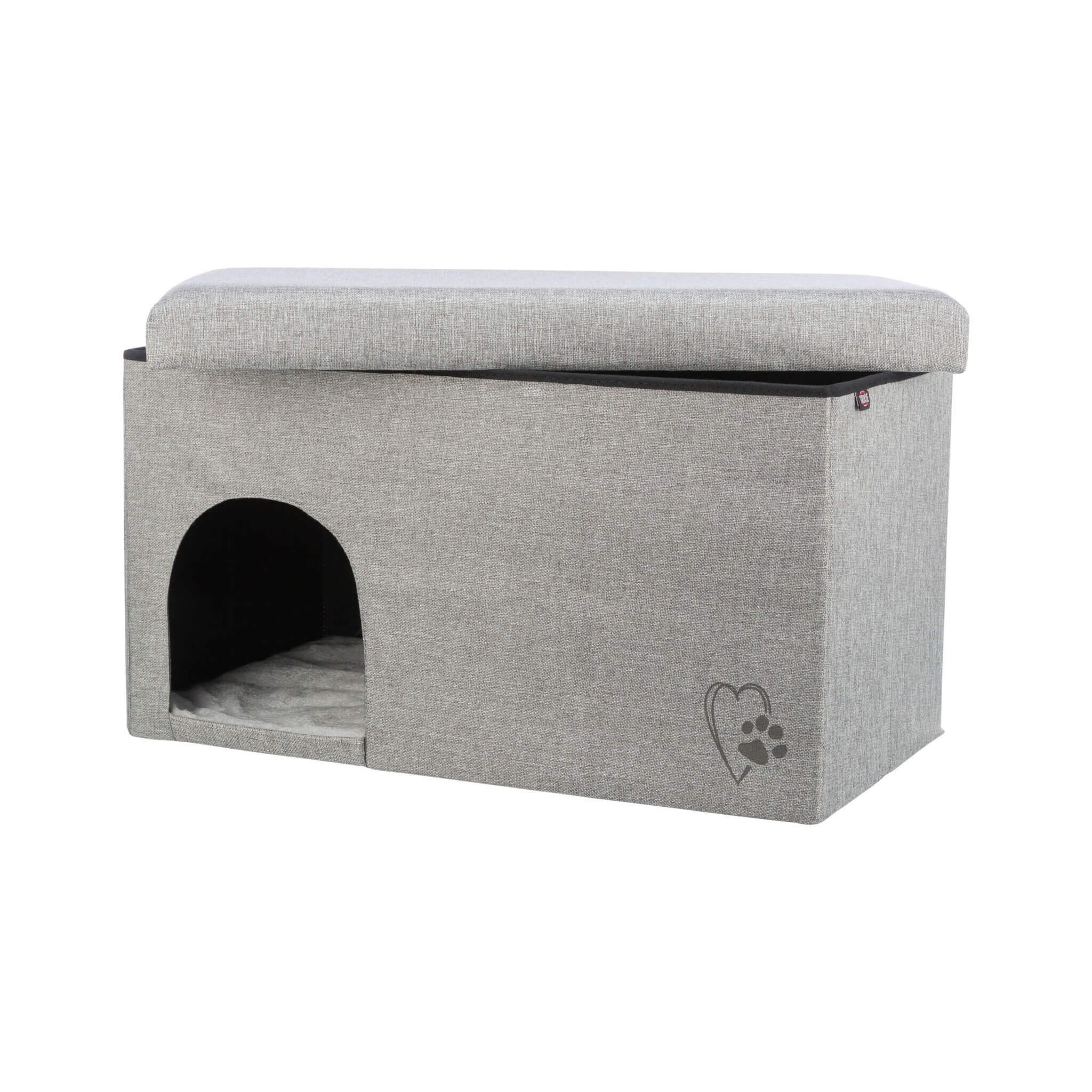 Kimy's closed bed, light gray, 72 × 40 × 40 cm