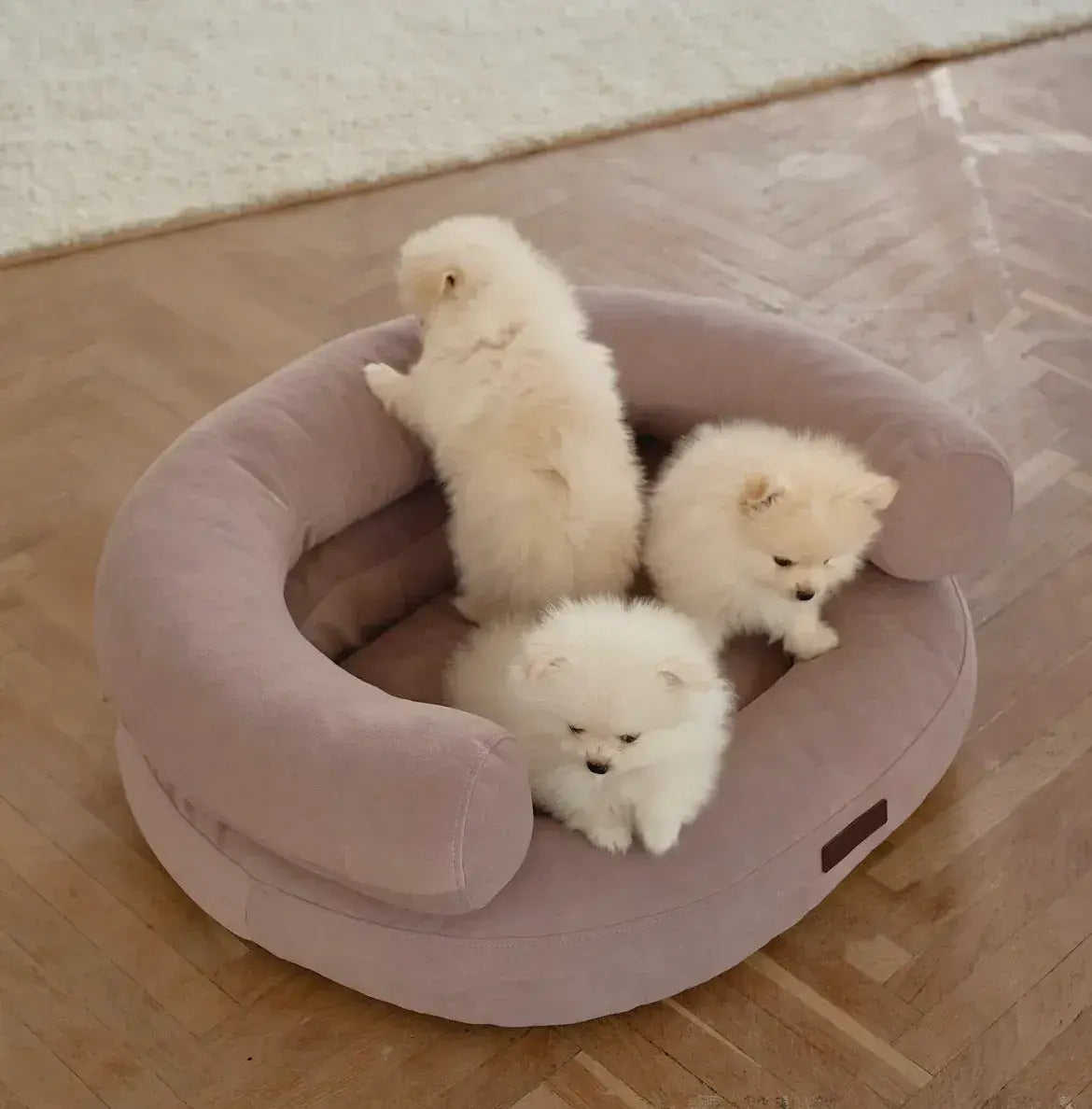 Dog bed "Marshmallow" in pink