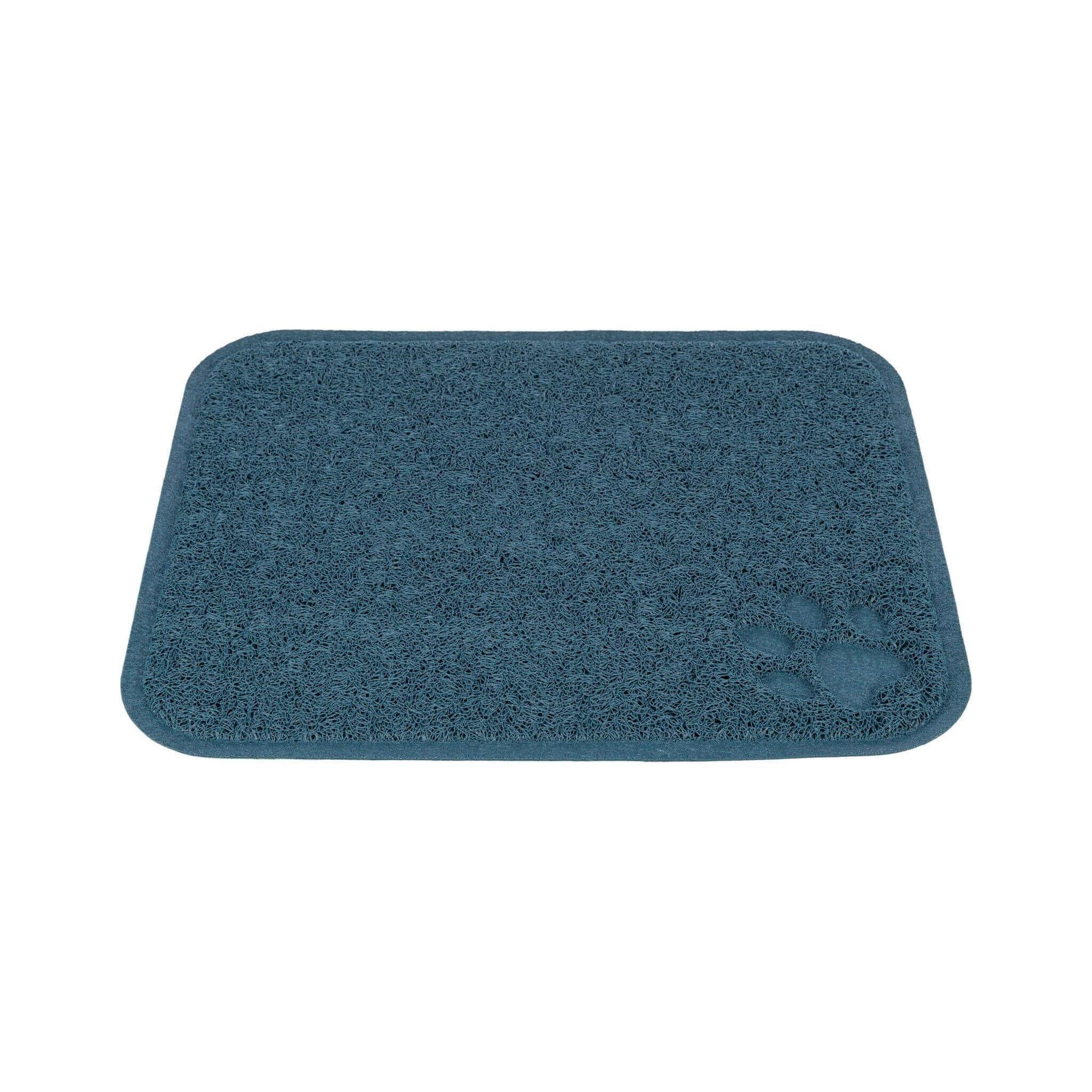 Litter box mat PVC 37×45 cm blue