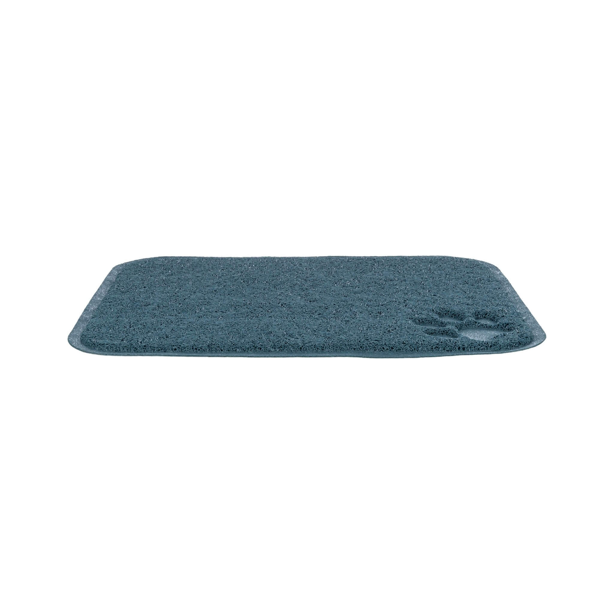 Litter box mat PVC 37×45 cm blue