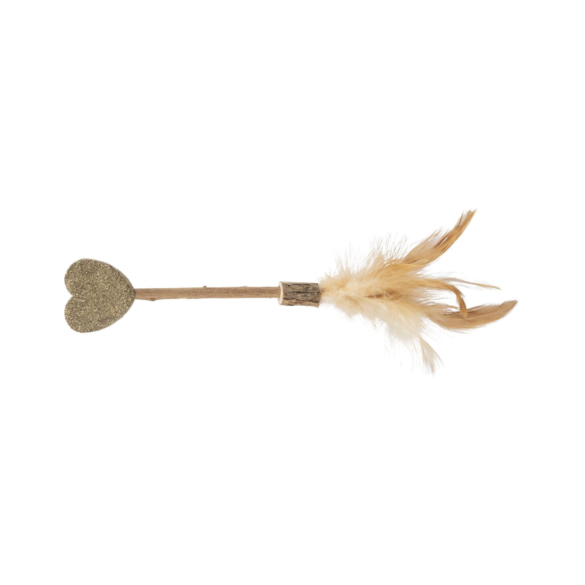 Matatabi Cat Toy Heart with Feathers 23 cm