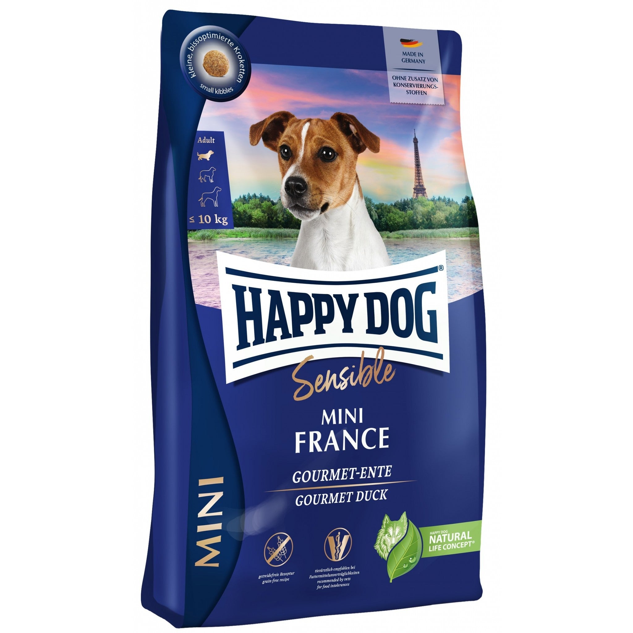Happy Dog Sensible Mini France – Grain-free food with duck