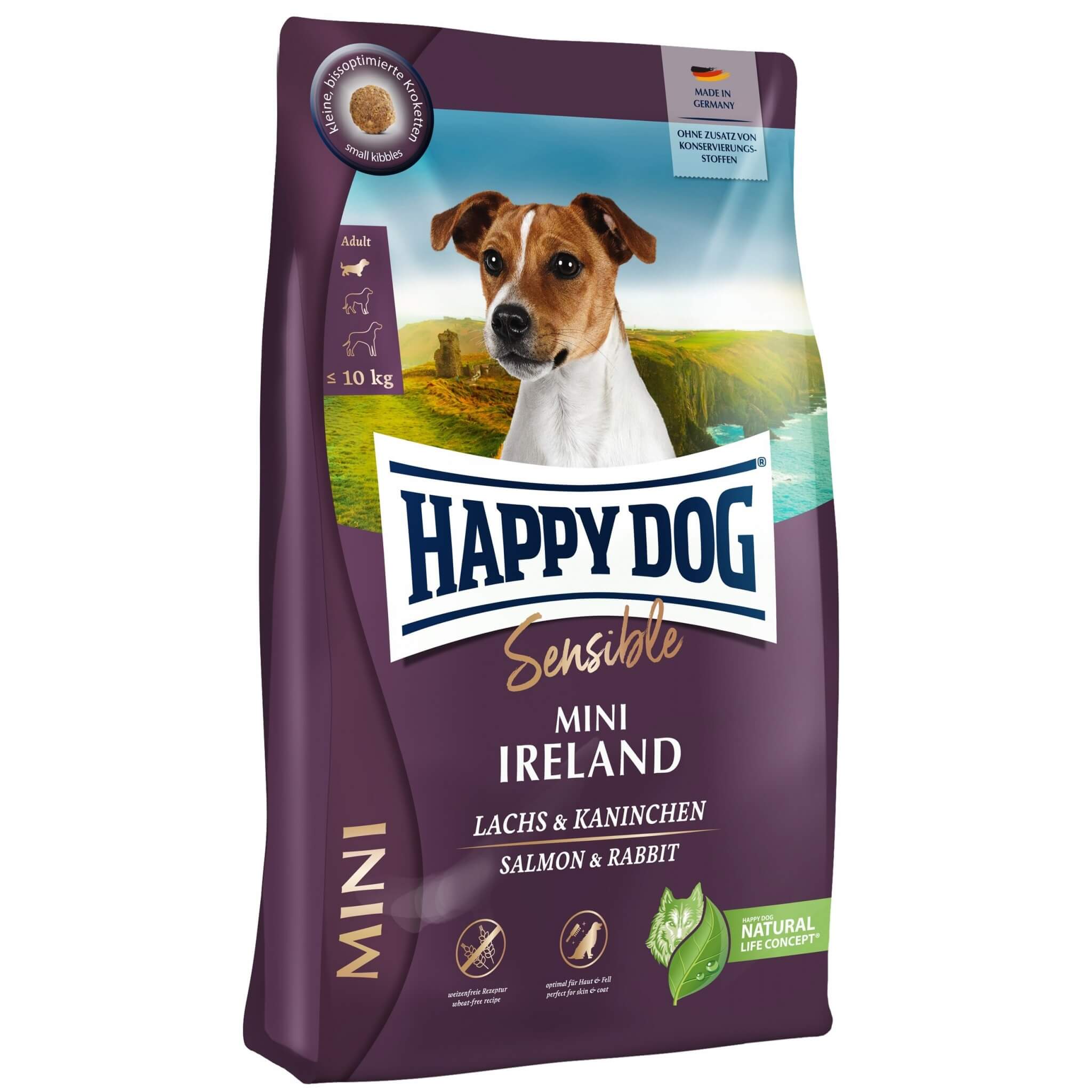 Happy Dog Mini Ireland – Łosoś i królik dla małych psów 10kg