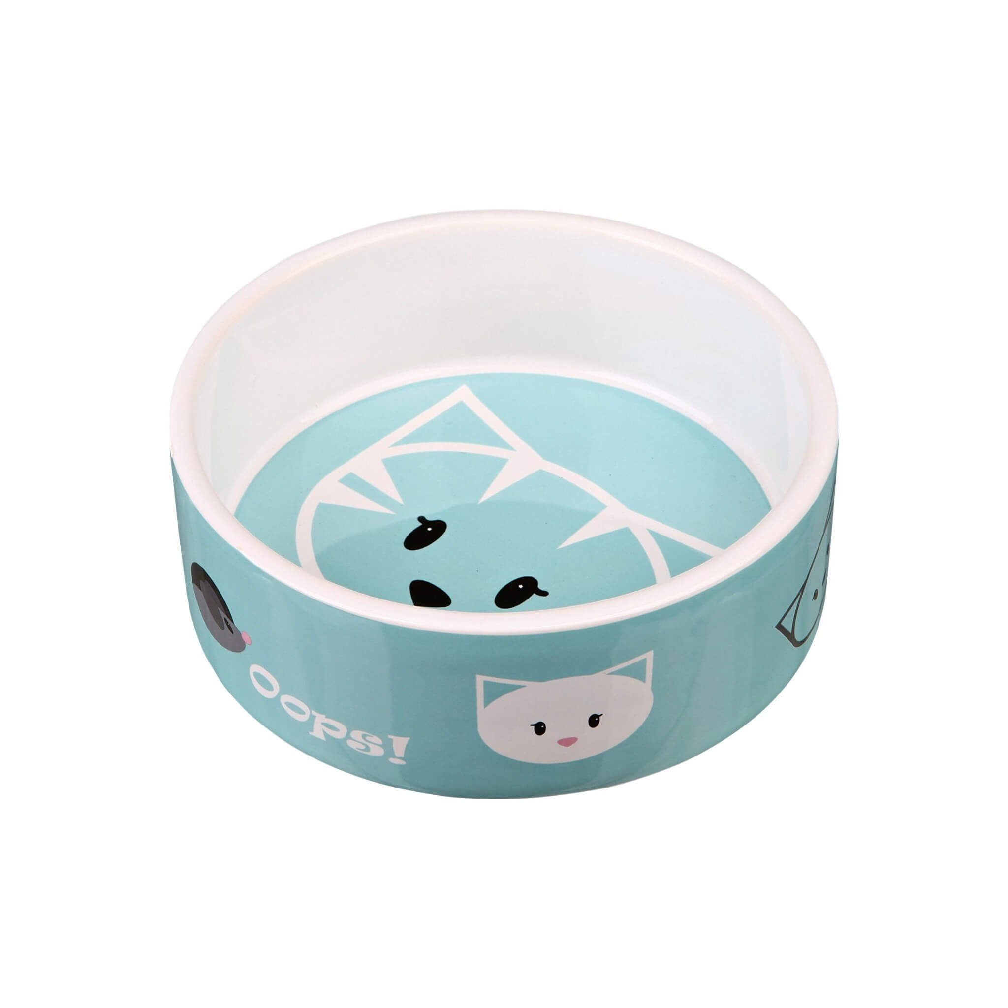 Ceramic cat bowl Mimi blue 0.3 l 12 cm