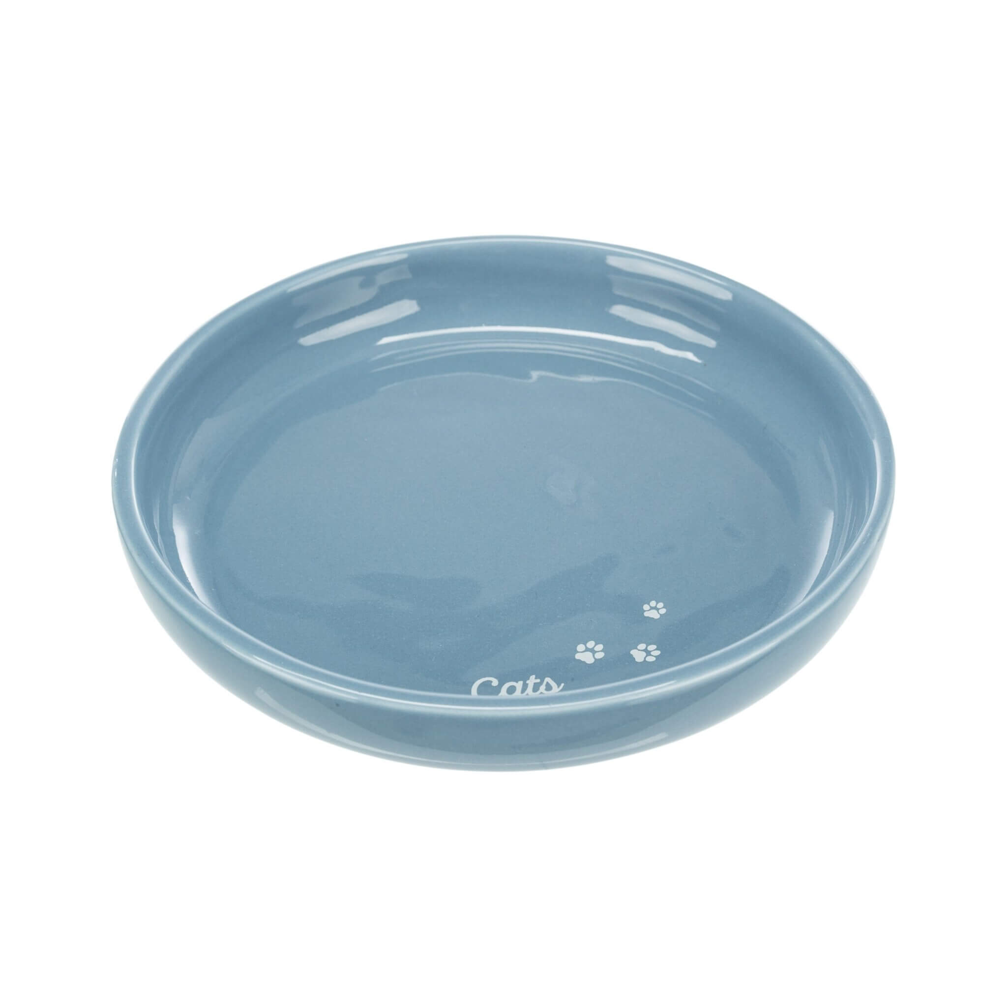 Miska ceramiczna XXL dla kota 0,35 l / Ø 18 cm – niebieska