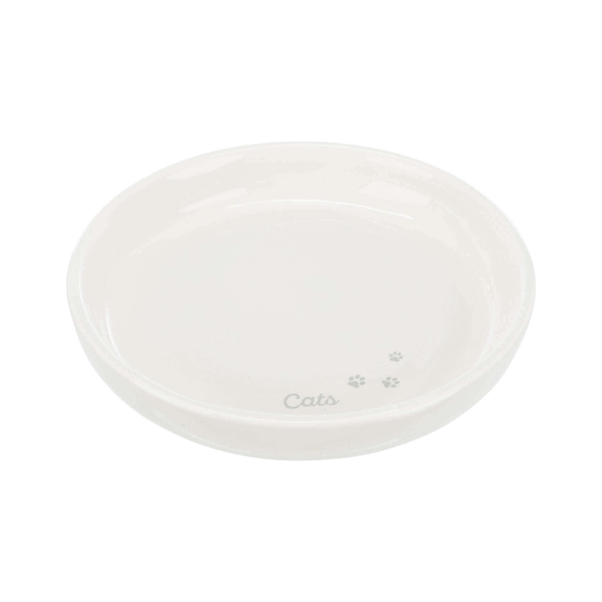 Ceramic bowl XXL for cat 0.35 l / Ø 18 cm - white
