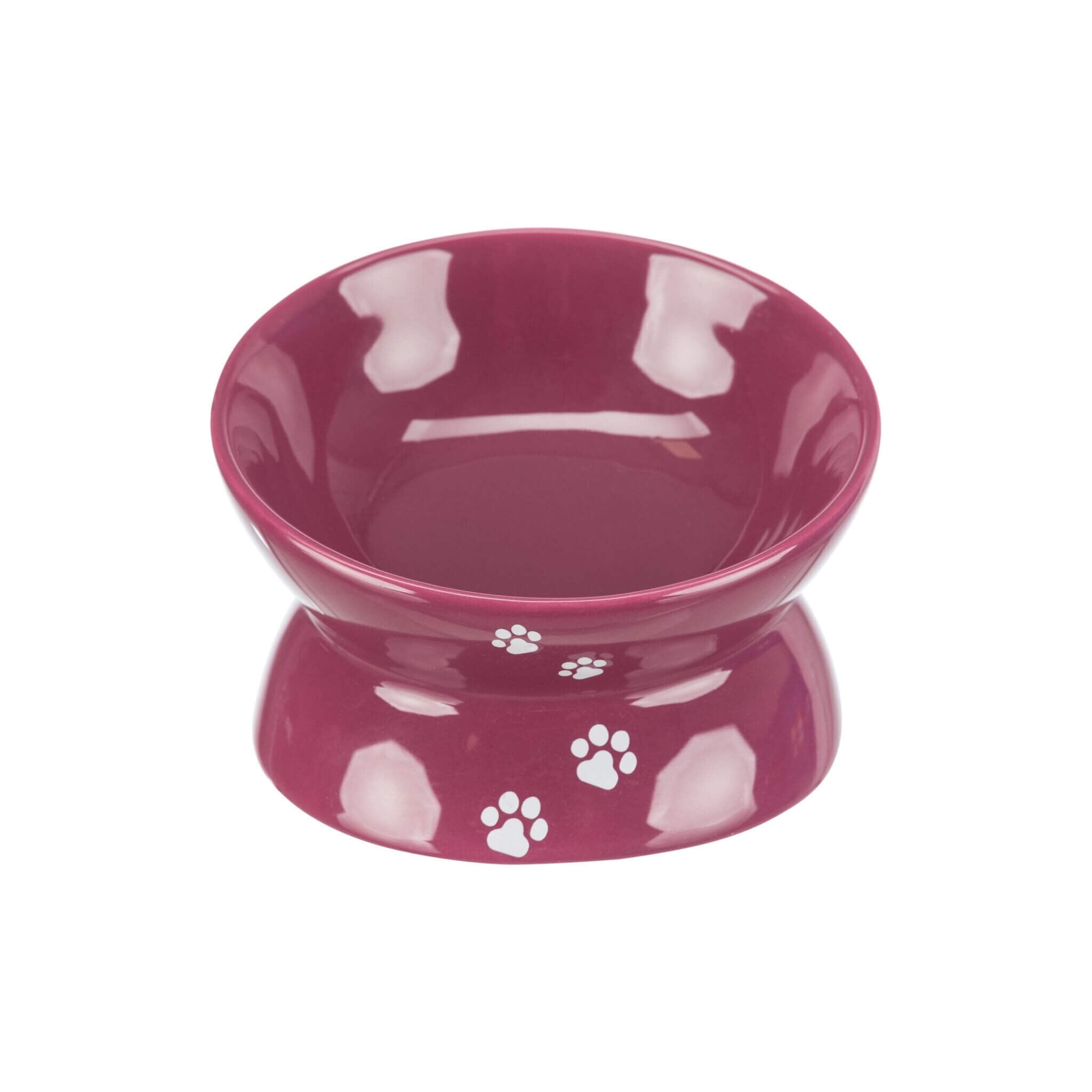 Ceramic cat bowl, purple, 0.15 l, ø 13 cm