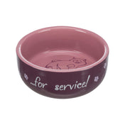 Pink ceramic cat bowl 0.3 l, ø11 cm