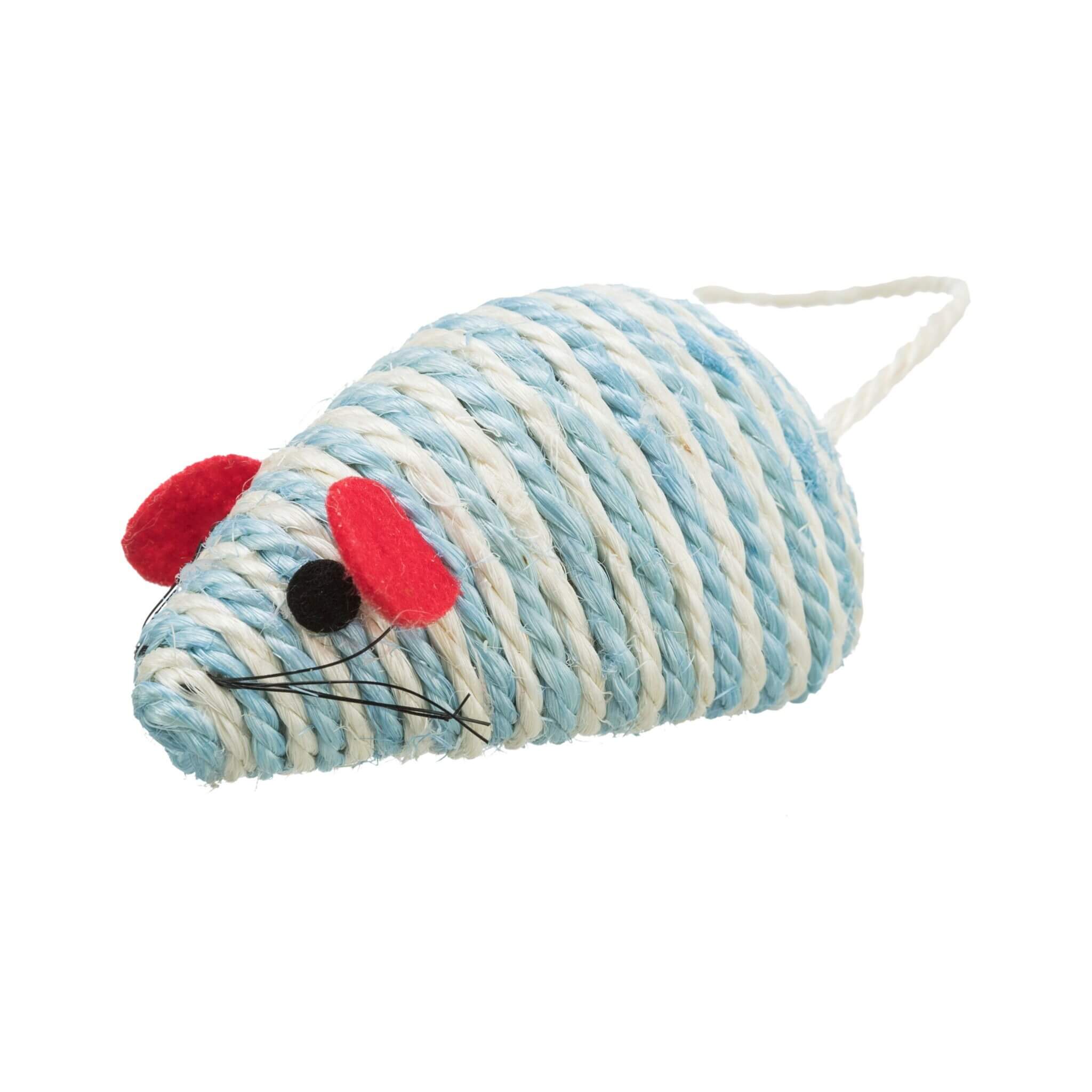XXL HappyMiau Sisal Mouse with Bell 10 cm