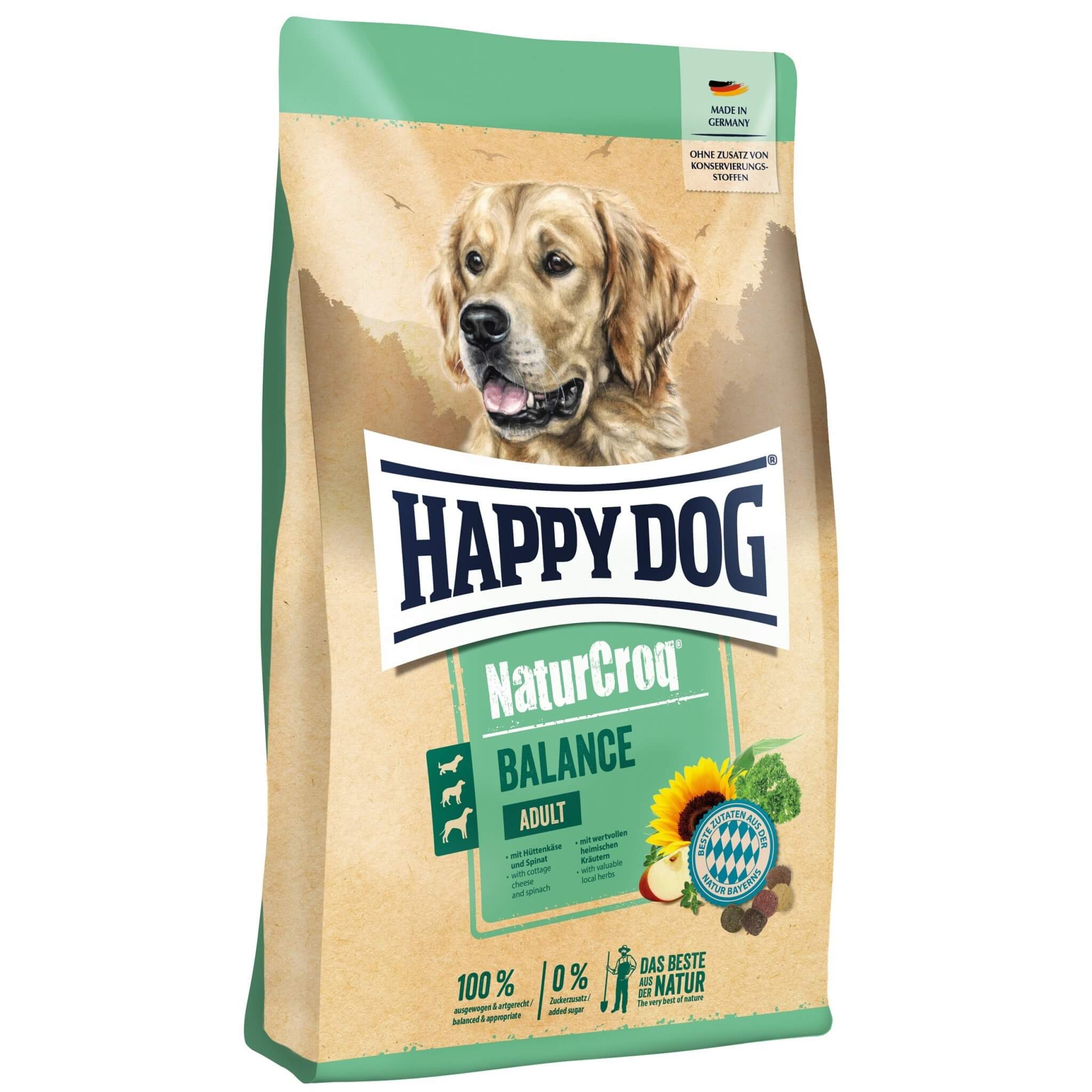 Happy Dog NaturCroq Balance – twaróg i zioła 11kg