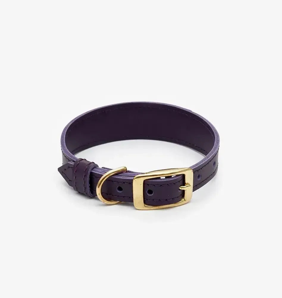 "Almond" dog collar - elegance, durability and hand-made