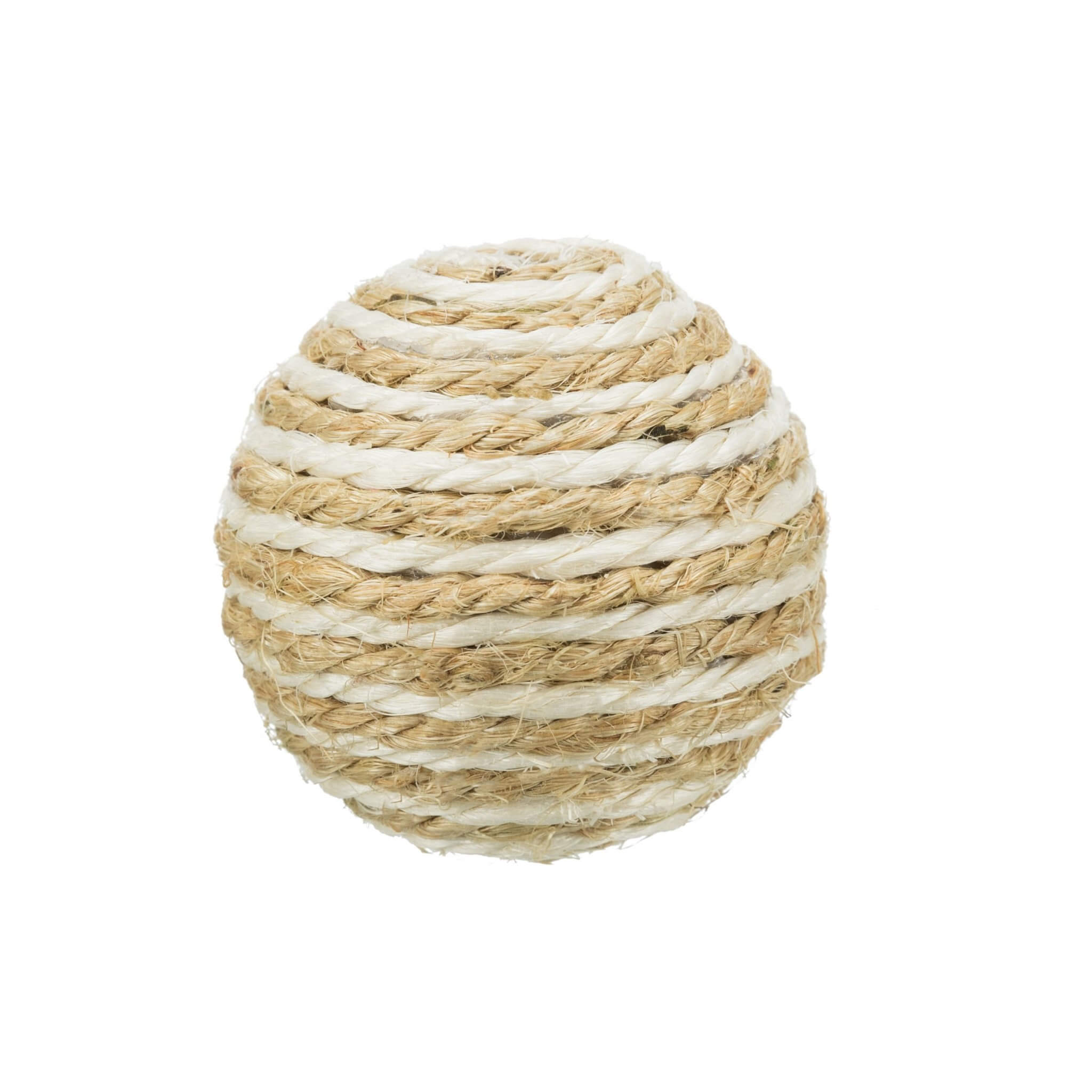 Sisal ball with rattle for cat 6.5 cm
