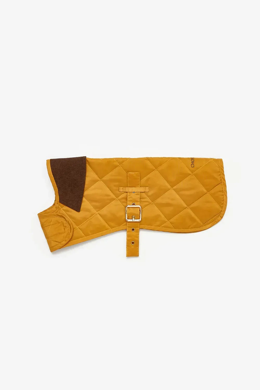 Kurtka przeciwdeszczowa dla psa w kolorze musztardowym