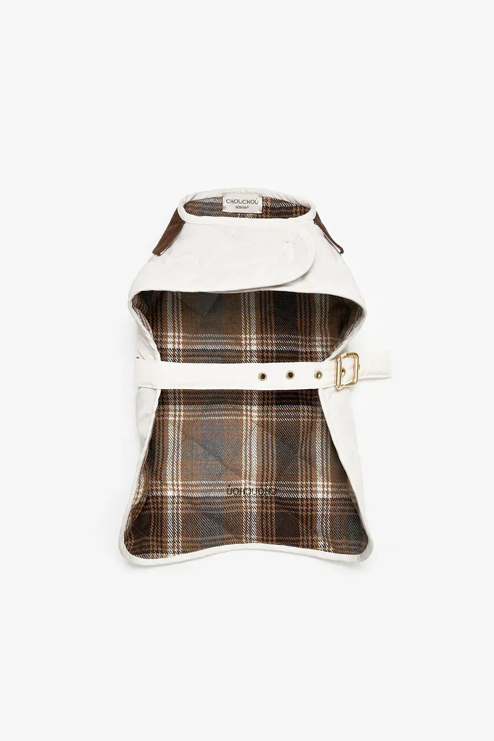 Dog Raincoat in Milky Color