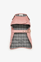 Kurtka przeciwdeszczowa dla psa w kolorze różowym