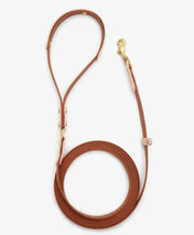 Dog leash "BioThane" - light brown with powder