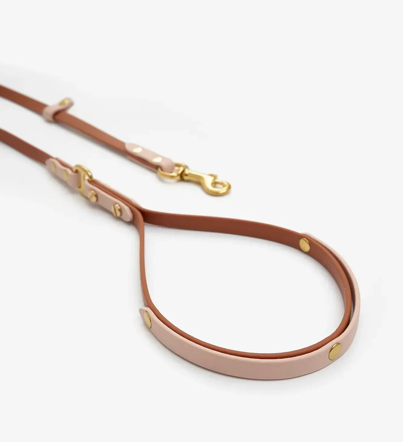 Dog leash "BioThane" - light brown with powder