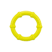 Rubber dog ring 16 cm - floating, lime
