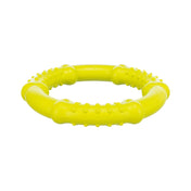 Rubber dog ring 16 cm - floating, lime