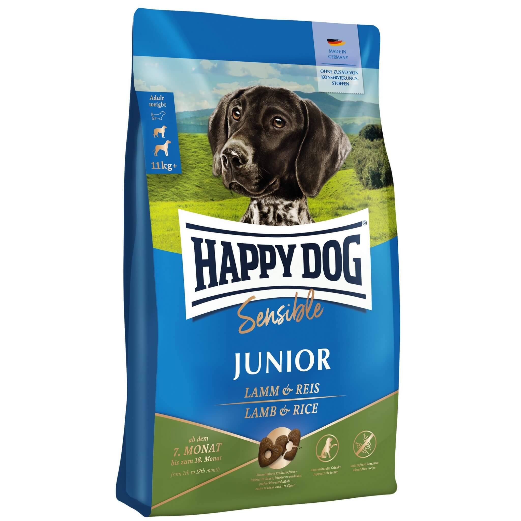 Happy Dog Sensible Junior Lamm & Reis 10 kg