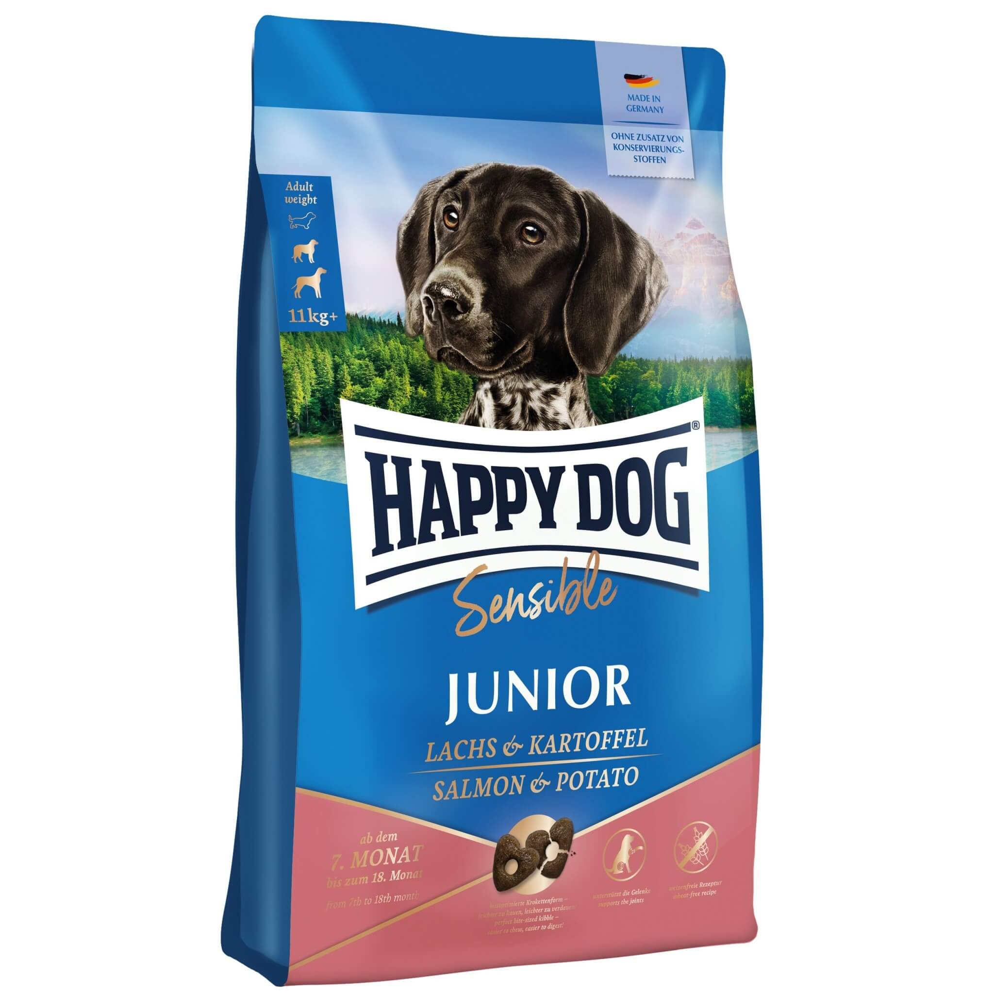 Happy Dog Sensible Junior – łosoś i ziemniak 4kg