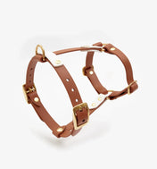 Dog harness "BioThane" guard - light brown with white