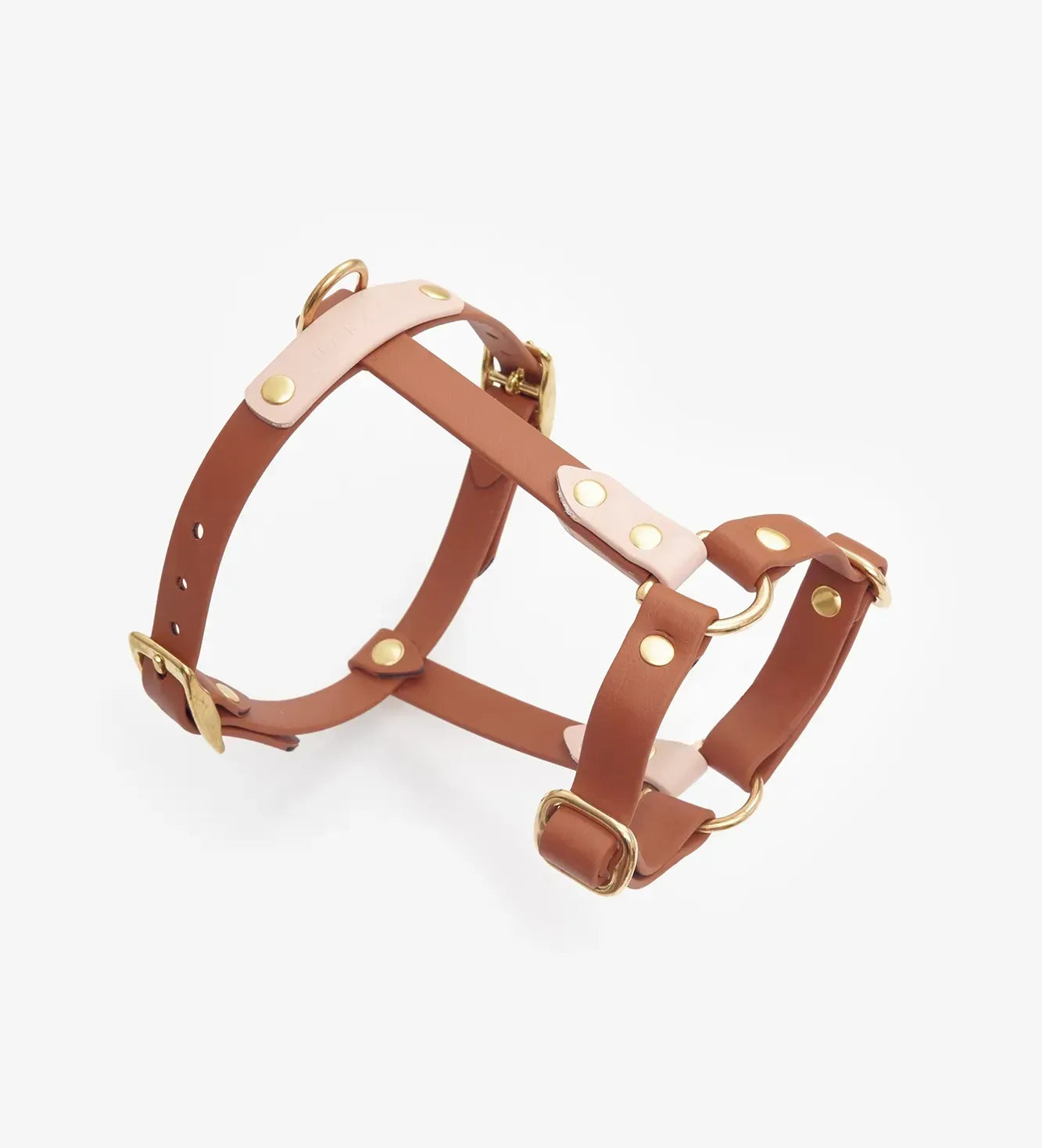 Dog harness "BioThane" guard - light brown with powder