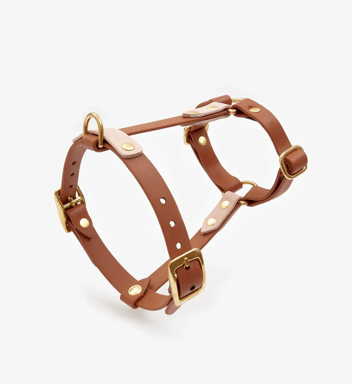 Dog harness "BioThane" guard - light brown with powder