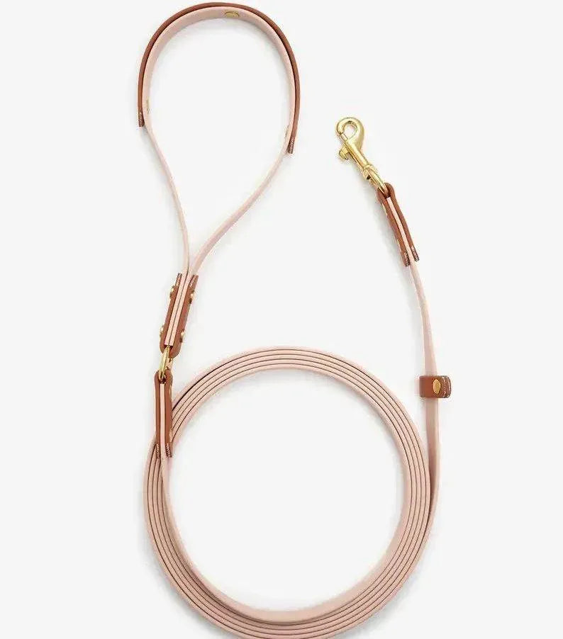 Dog leash "BioThane" - powder red