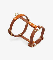 Dog harness "BioThane" guard - light brown with orange