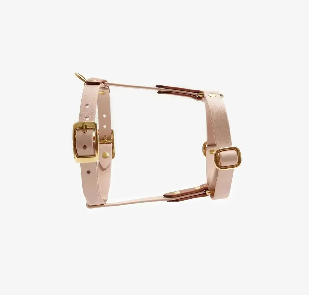 Dog harness "BioThane" guard - powder red