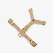 Caviar luxury harness beige - handcrafted from Italian premium leather