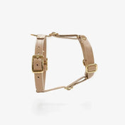 Caviar luxury harness beige - handcrafted from Italian premium leather
