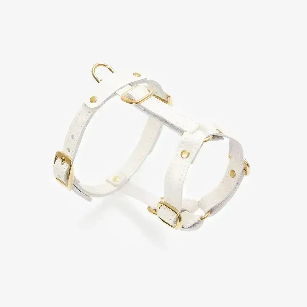 Classy luxury dog harness - handcrafted from premium Italian leather