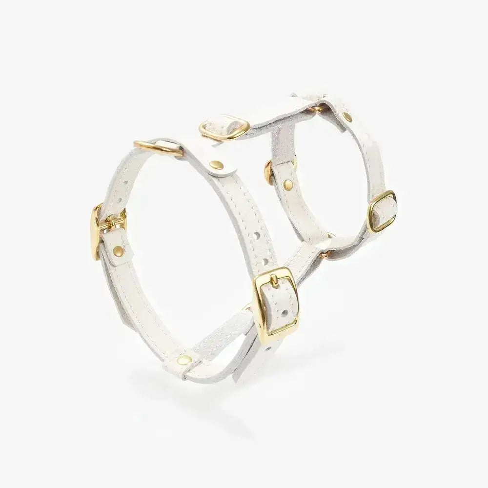 Classy luxury dog harness - handcrafted from premium Italian leather