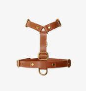 Classy luxury harness light brown - handcrafted from premium Italian leather