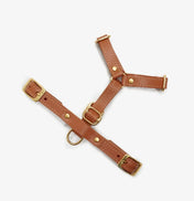 Classy luxury harness light brown - handcrafted from premium Italian leather