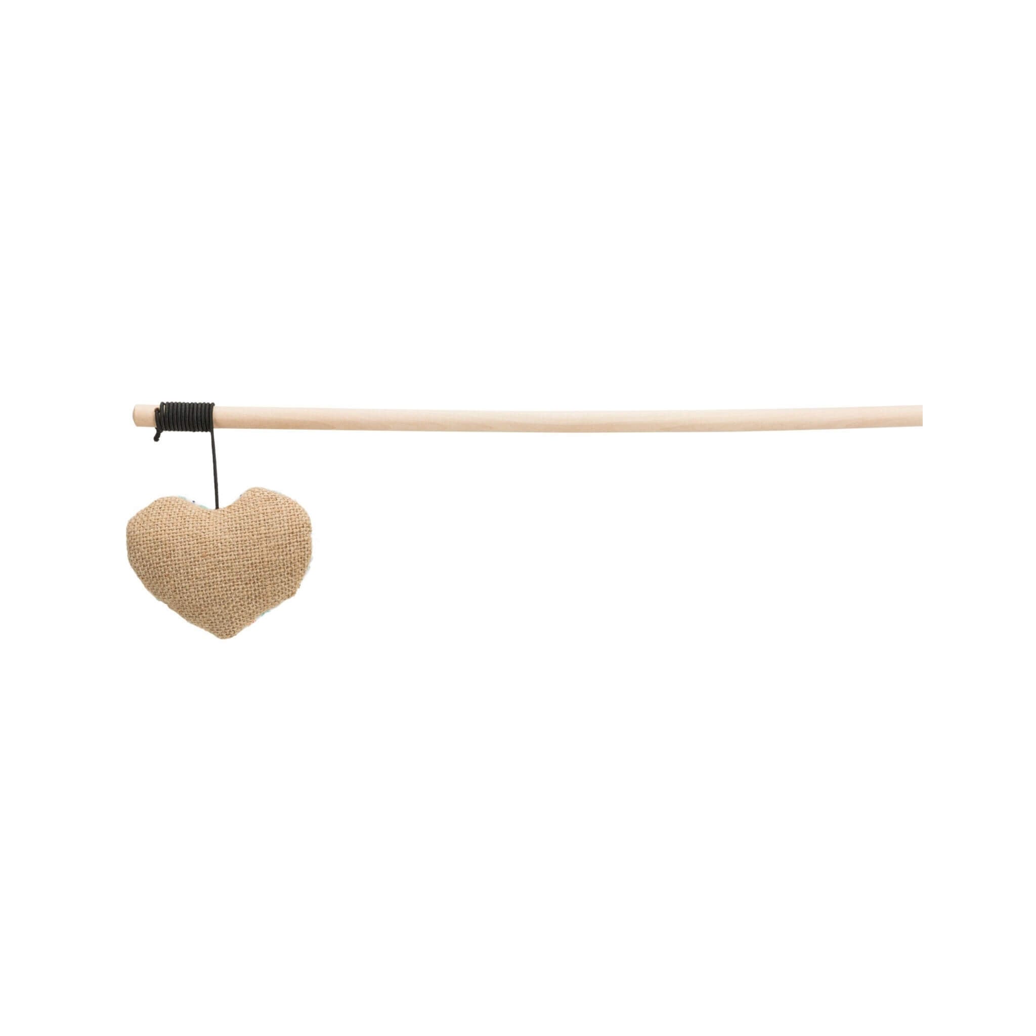 Cat rod with heart and rustling foil 35 cm