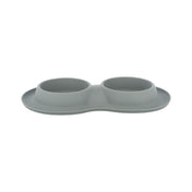 Set of silicone-steel bowls 2×0.4 l for dogs/cats